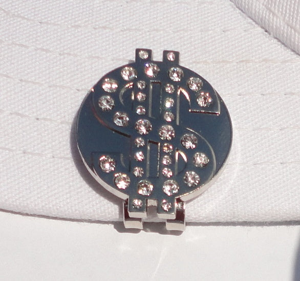 Dollar Sign Ball Marker hat brim pic 1
