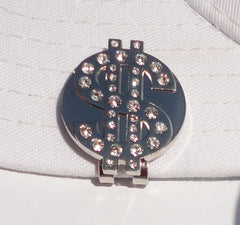 Dollar Sign Ball Marker hat brim pic 1