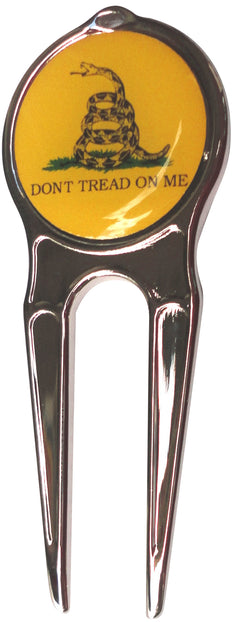Don't Tread on Me Ball Marker divot fixer