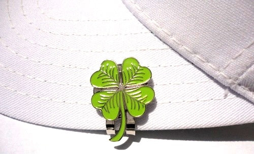 Shamrock Ball Marker hat brim pic