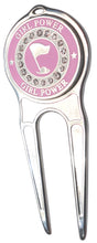 Girl Power w/ Crystals Ball Marker divot fixer pic 2