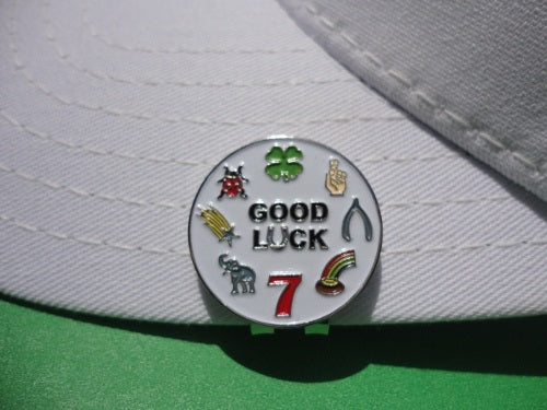 Good Luck Ball Marker hat brim pic 1