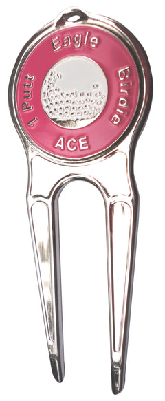 Great Expectations Pink Ball Marker divot fixer pic