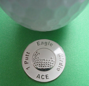 Great Expectations White Ball Marker golf ball pic