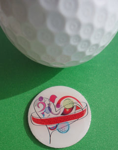Heart Design Ball Marker golf ball pic