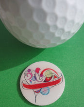 Heart Design Ball Marker golf ball pic