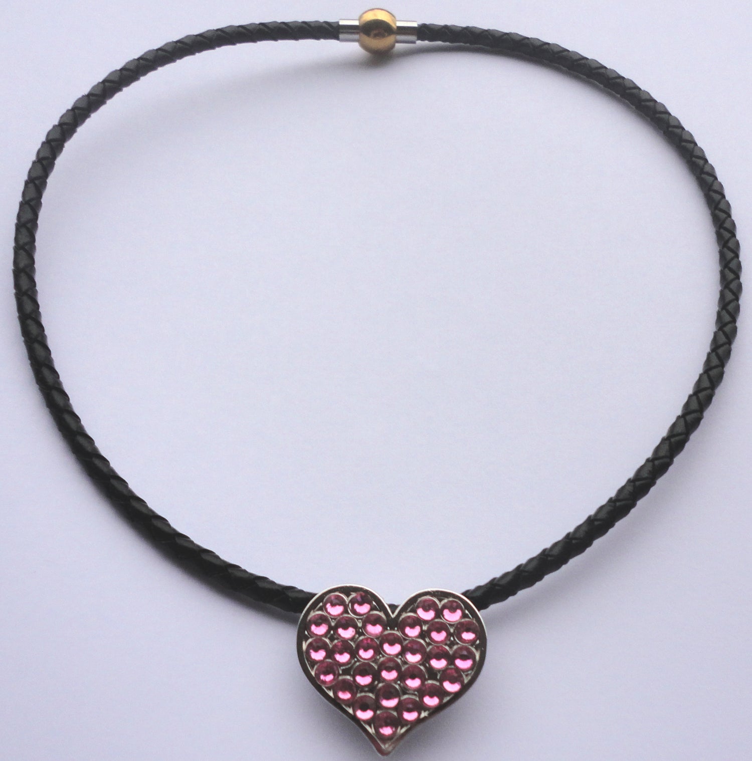 Heart with Pink Crystals
