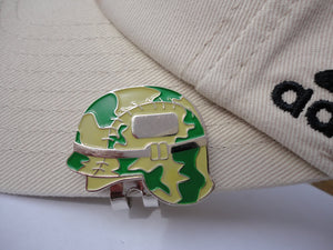 Military Helmet Ball Marker hat brim pic