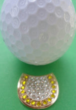 Horseshoe with Crystals Ball Marker golf ball pic 1