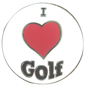 I Love Golf Ball Marker Ball Marker product pic