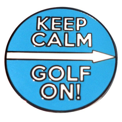 Keep Calm Golf On Ball Marker Main Pic