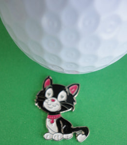 Kitty Cat Ball Marker golf ball pic