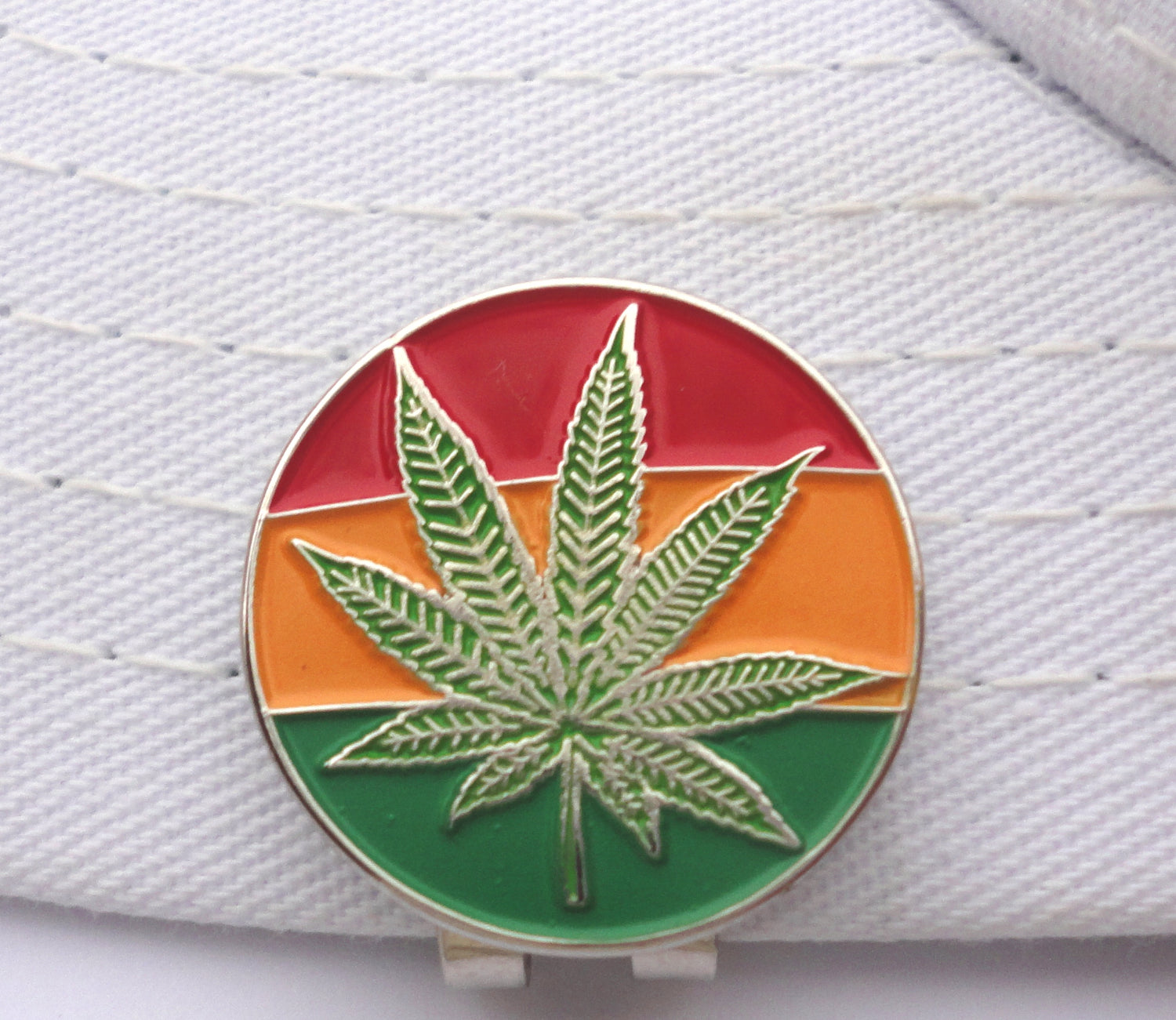 Mary Jane Rasta Ball Marker hat brim pic