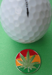 Mary Jane Rasta Ball Marker golf ball pic