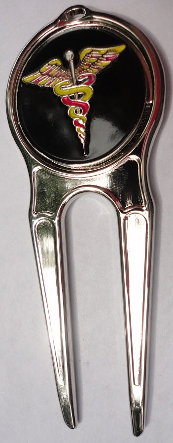 Medical Symbol Ball Marker divot fixer pic