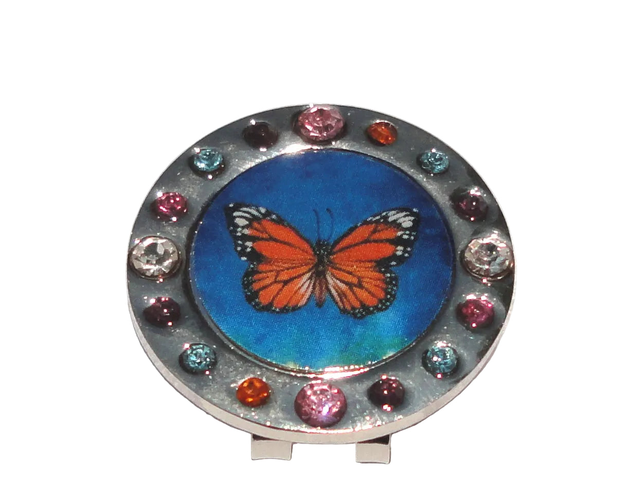 Monarch Watercolor Crystal Ball Marker hat brim pic 3