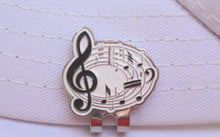 Music Notes Ball Marker hat brim pic