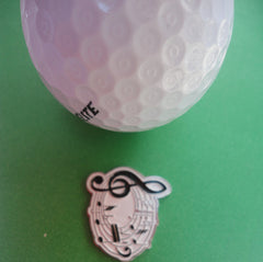 Music Notes Ball Marker golf ball pic