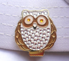 Owl w/ Crystals Ball Marker hat brim pic 2