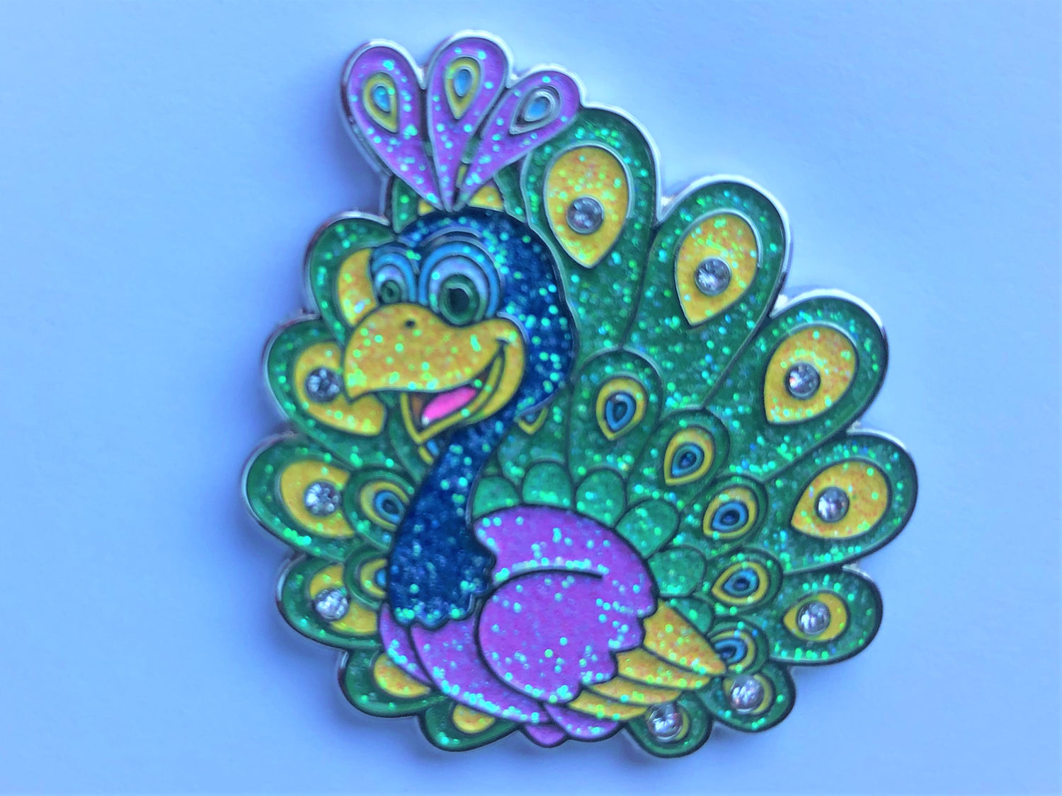 Peacock Golf Ball Marker with Magnetic Hat Clip