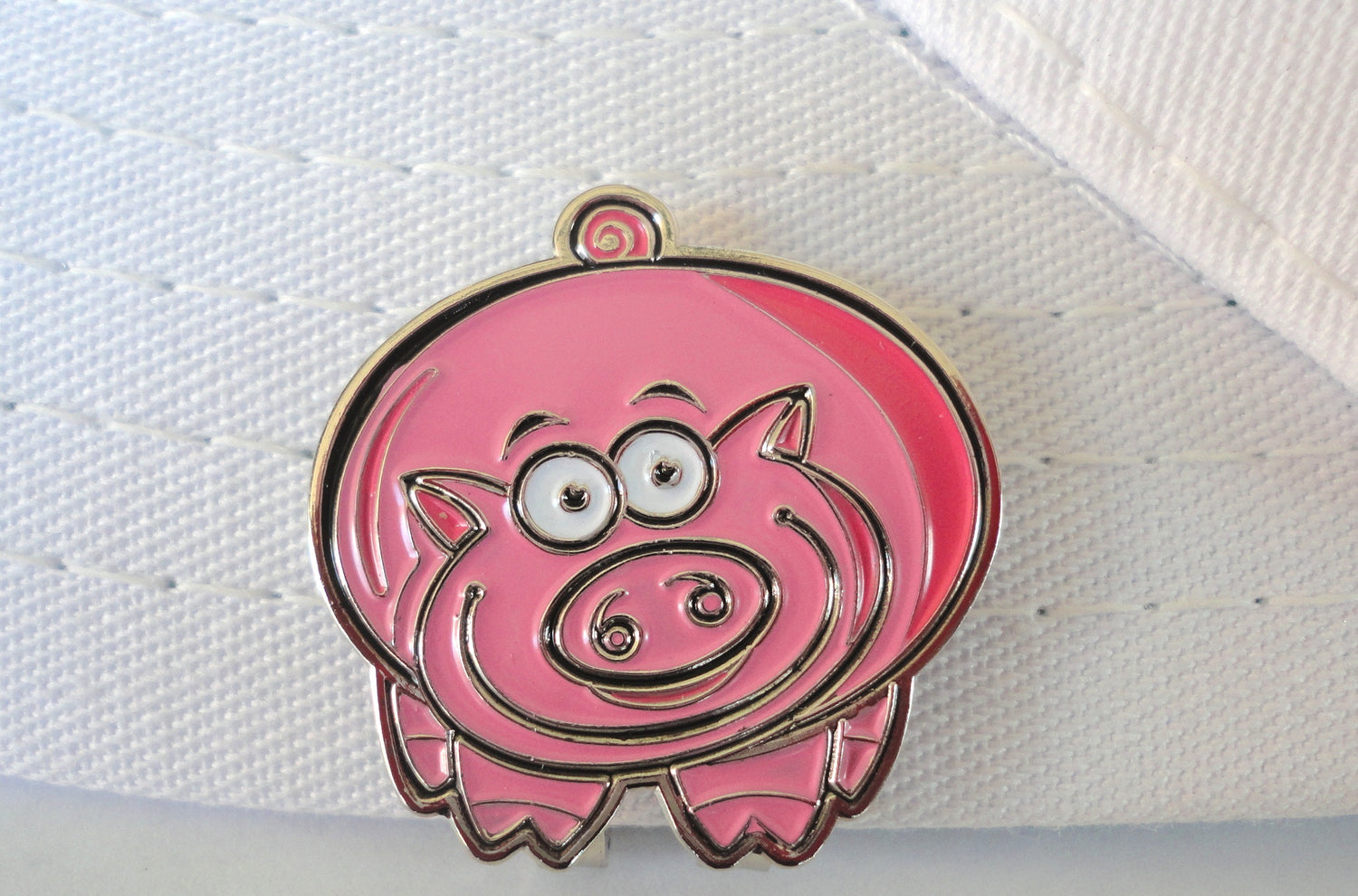 Piggie Ball Marker hat brim pic