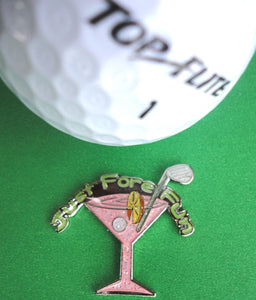 Pink Martini Glass Ball Marker golf ball pic 3