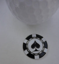 Poker Chip Spades Ball Marker golf ball pic 1