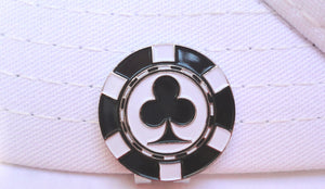Poker Chip Clubs Ball Marker hat brim pic 2
