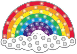 Rainbow with Crystals Ball Marker design pic