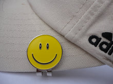 Smiley Face Yellow Ball Marker hat brim pic 1