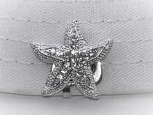 Starfish with Crystals and Heart Hat Clip