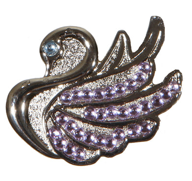 Swan with Violet Crystals Ball Marker product pic