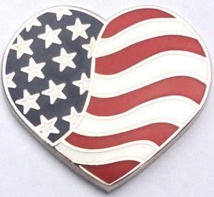 American Flag Heart Ball Marker product pic 1