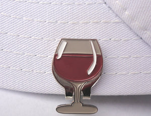 Wine Glass Ball Marker hat brim pic