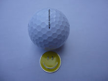 Smiley Face Yellow Ball Marker golf ball pic
