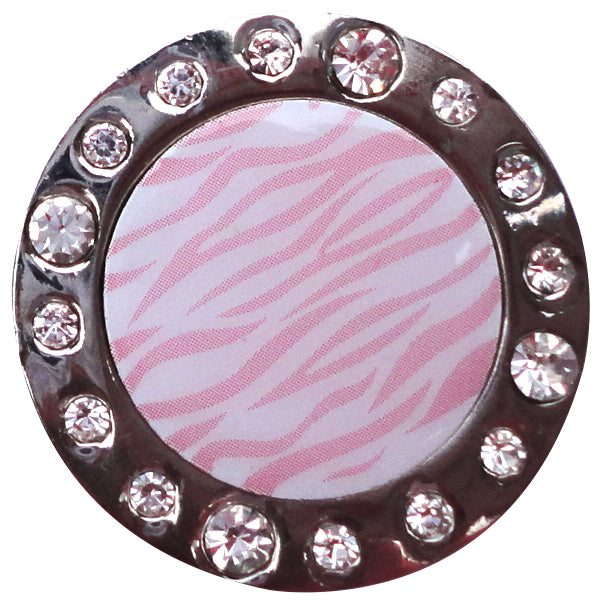 Pink Zebra Stripes W/ Crystals Ball Marker product pic 1