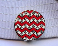 Zig Zag Ball Marker hat brim pic 2