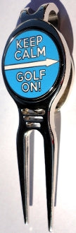 Keep Calm Golf On Marker divot tool pic 1