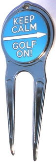 Keep Calm Golf On Marker divot tool pic 3